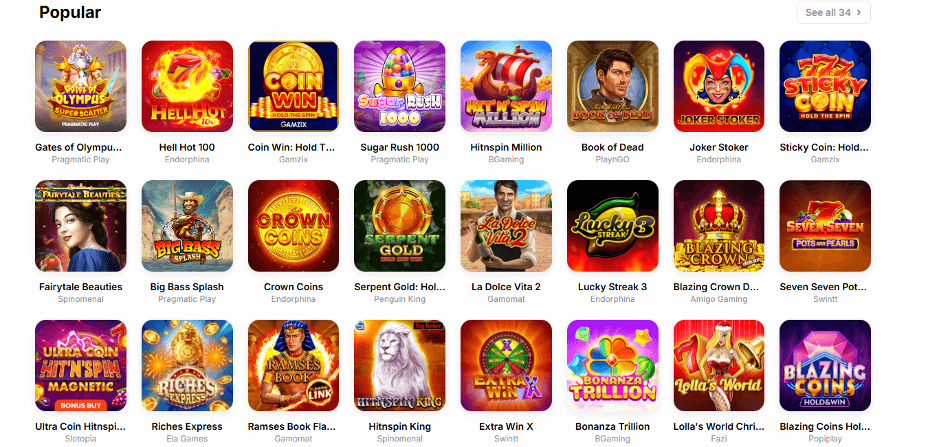 HitnSpin Casino Slots Online Spielautomaten Top Titel für deutsche Spieler 2026